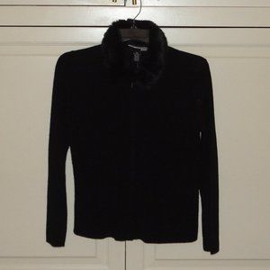 NORTON McNAUGHTON Petites Black Long-Sleeve Women's Shirt Size S NWT!!